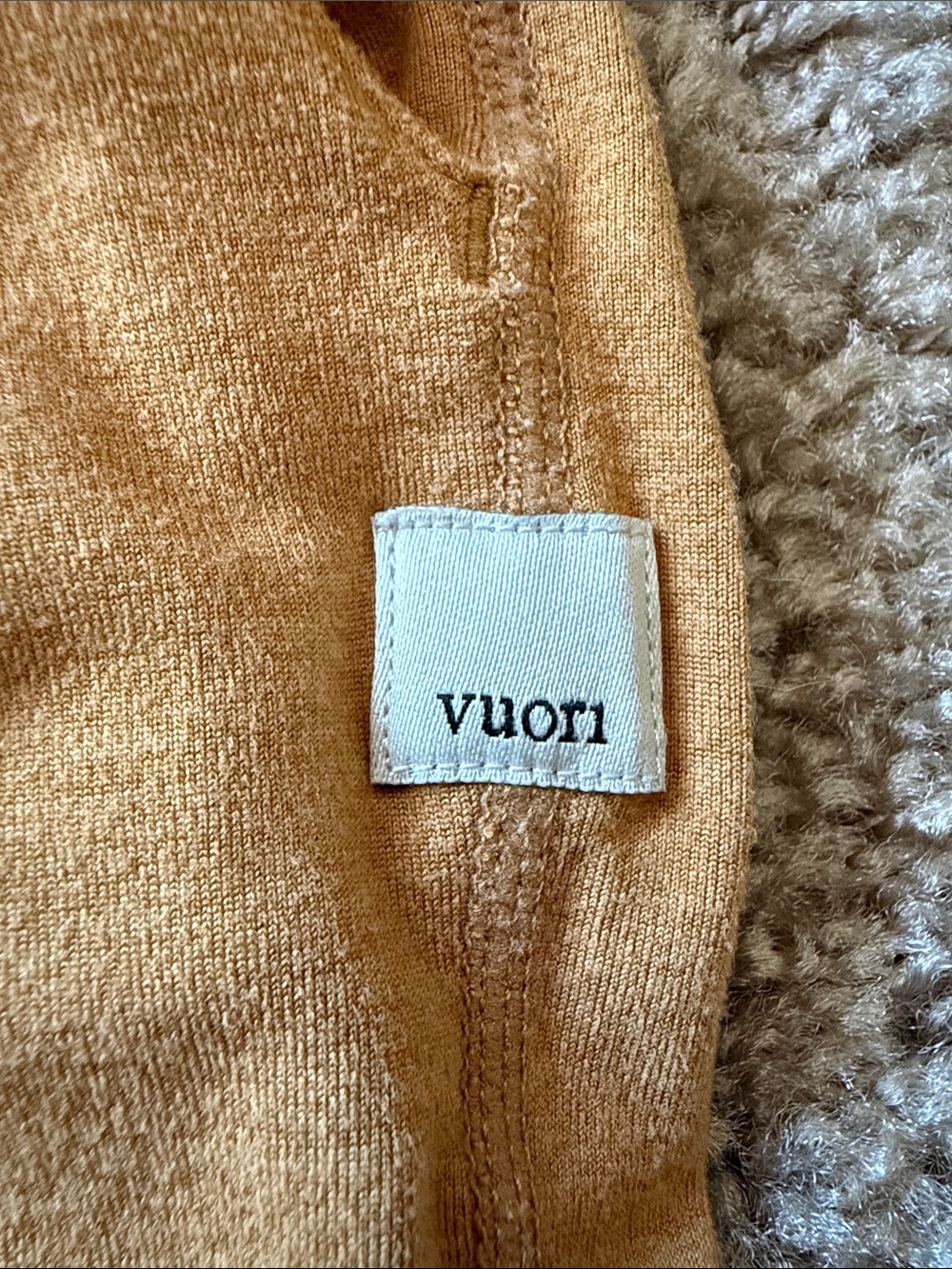 Vuori performance jogger mustard yellow flax heather - Picture 4 of 7
